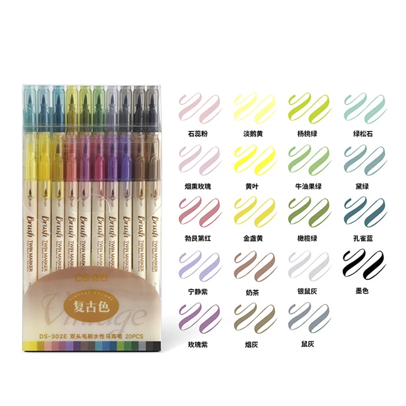 Dream Color Outline Pens Highlight Markers Gift Cards Drawing Writing Pens Double Line Pen