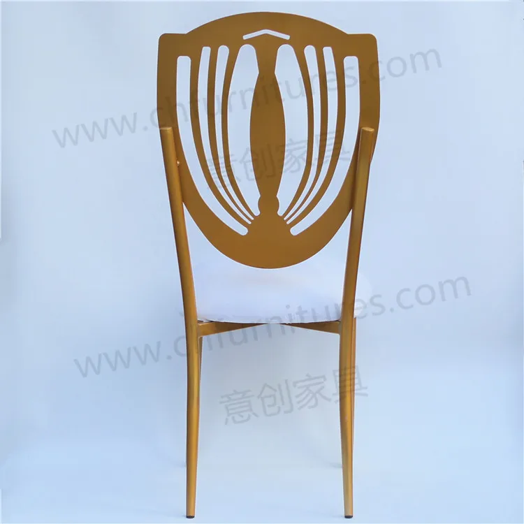 Factory directly wholesale gold ballroom chair for rental outdoor events wedding hall chairs