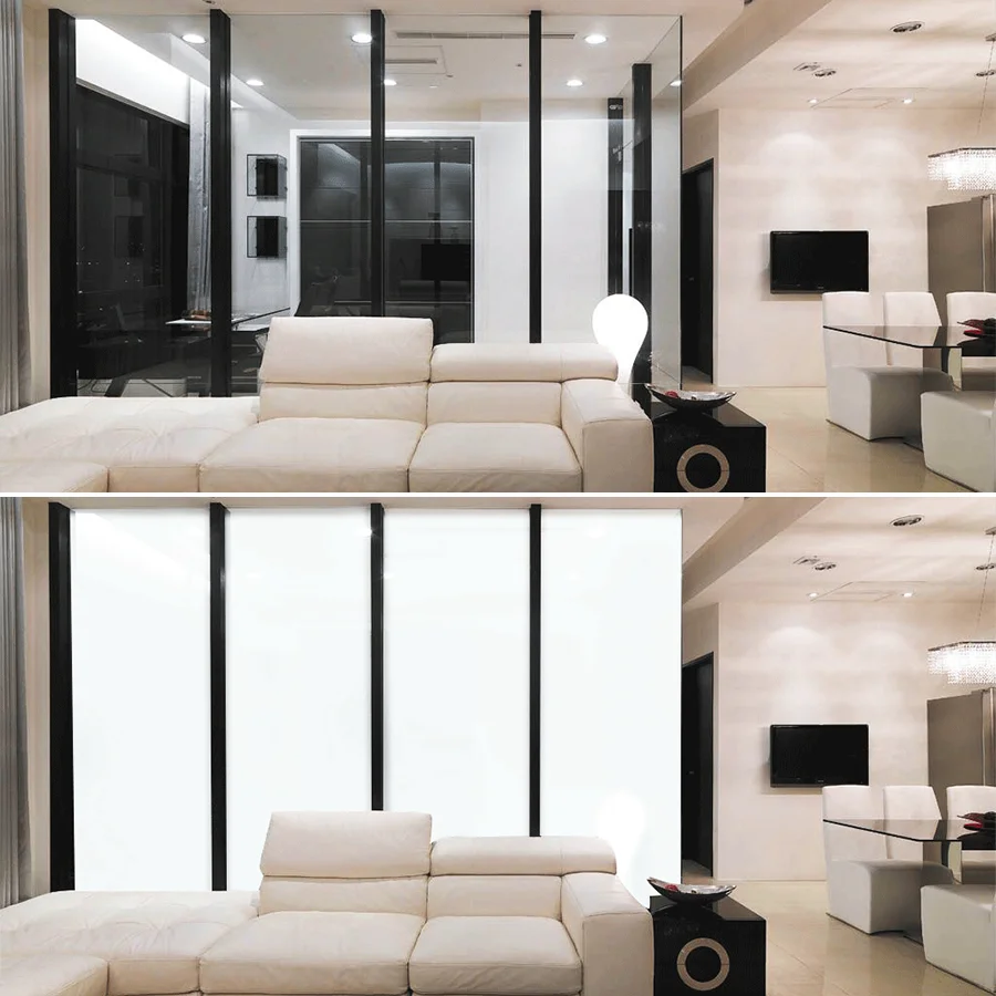 Privacy Soundproof UV Resistant Self-adhesive Switchable Electronic Laminated Glass Film Pdlc Car Colorful Smart Film Samples Smart Tint