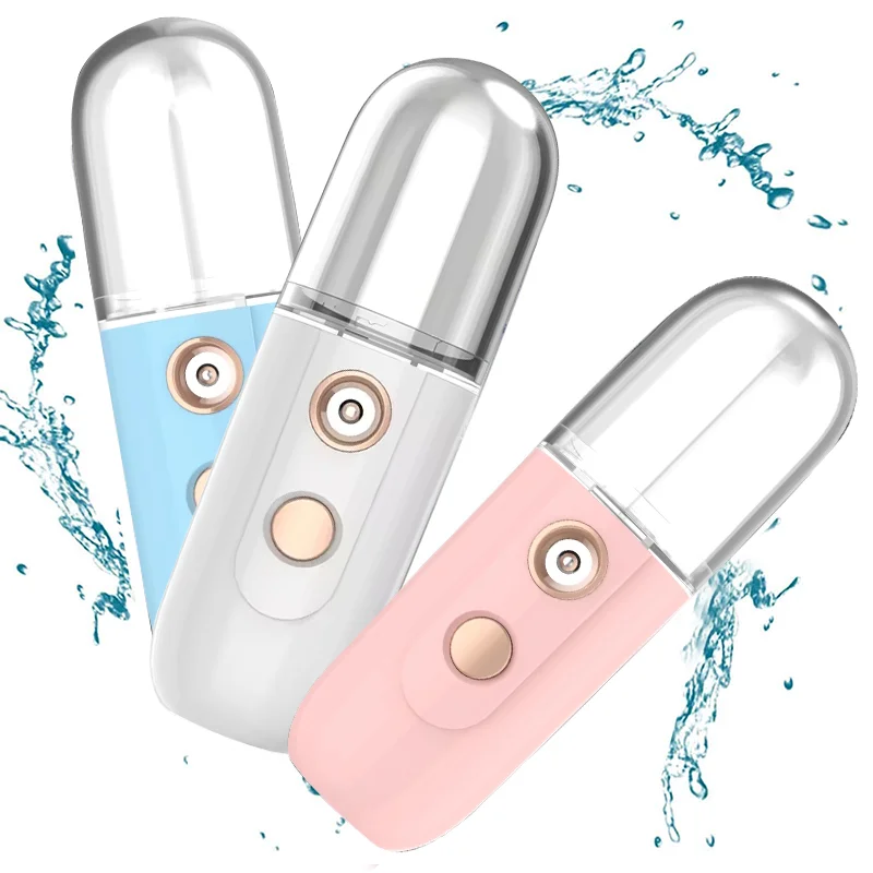 New-arrival Mini Nano Mist Sprayer Face Skin Moisturizer Facial Mist Sprayer Ionic USB Rechargeable Nanocare 450mah