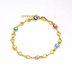 Wholesale 2022 stainless steel Rose gold eye shape bracelet fashion jewelry