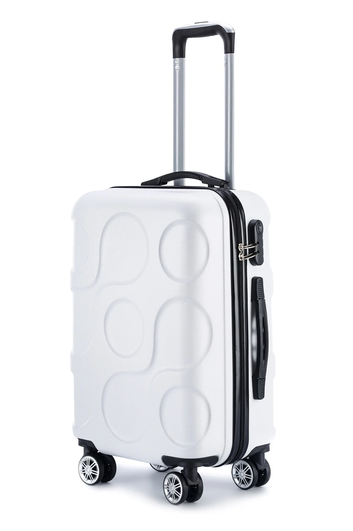 Customized ABS hard 3 piece New Mold Trolley Case hard shell Cabin travel suitcase luggage set trolley Bag