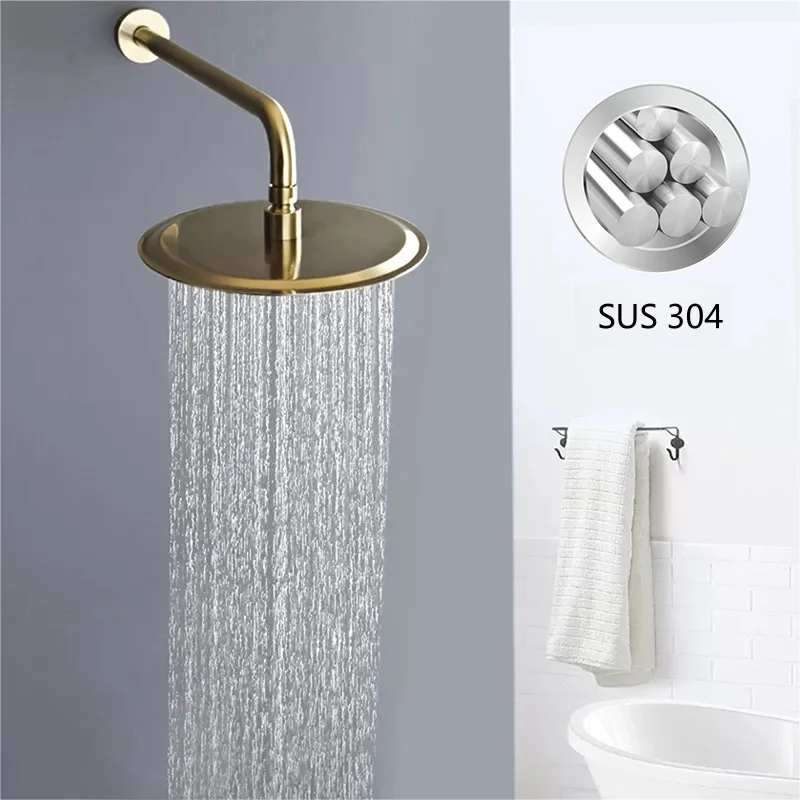 304 Stainless Steel Shower Shower Set with Both Hot and Cold Functions Into the Wall Buried Wall Shower with Embedded Box