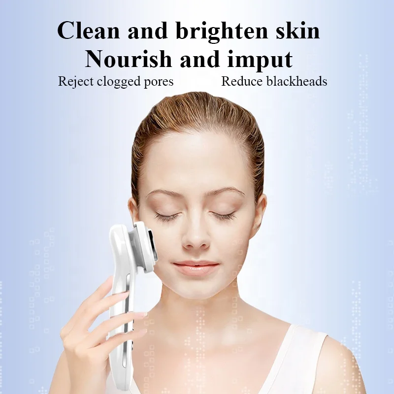  Ph led литий-ионный холодный и горячий теплый по уходу за кожей лица дома face beauty ток микро ручной ультразвуковой ems Гальваническая массажер