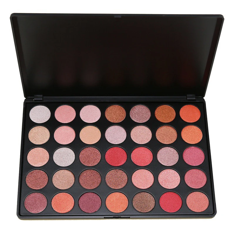OEM 35 Colors Glitter Eyeshadow Palette Makeup Cosmetic eyeshadow palette packaging