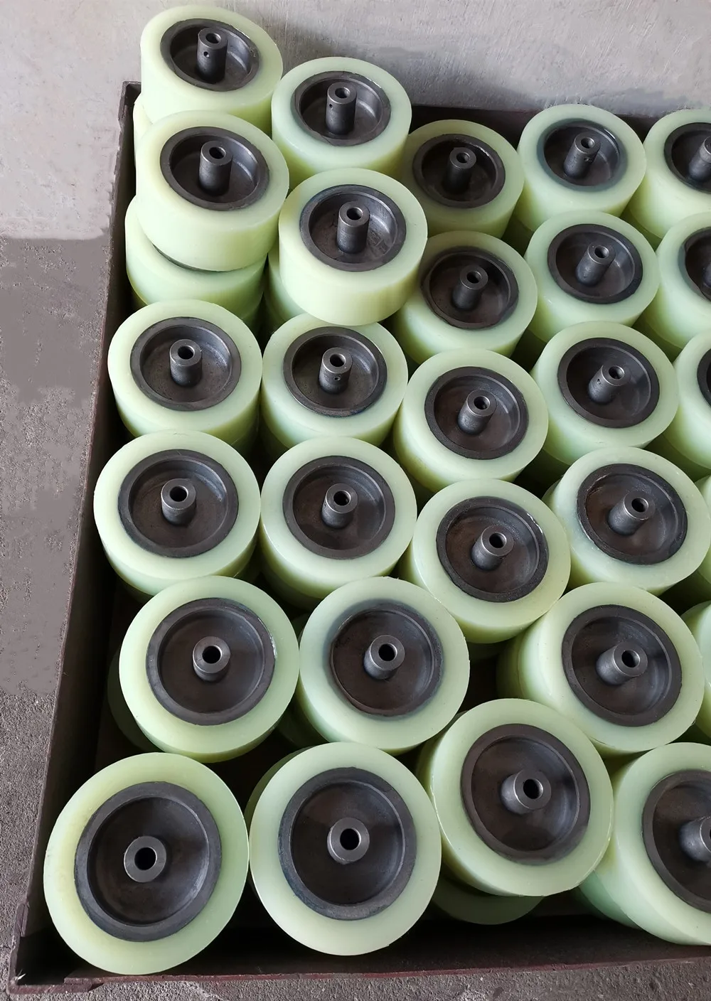 Mining Spare Parts ISO Certificate Polyurethane Wheels For Mining Conveying