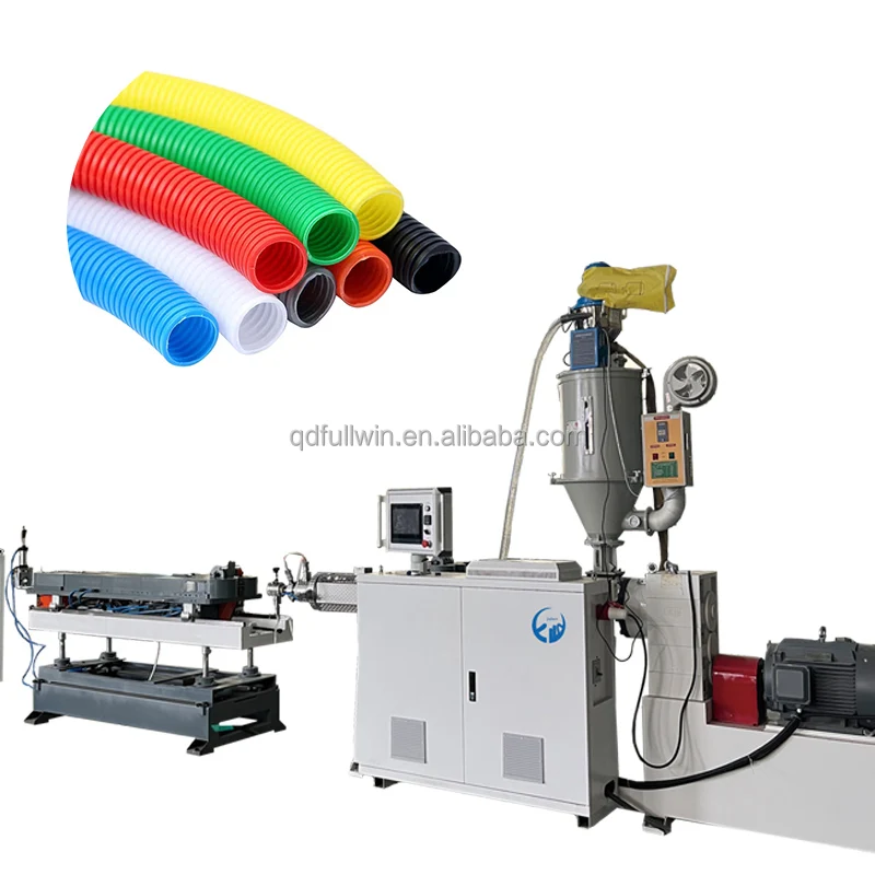Plastic corrugated Flexible tube making machine for electric conduit Manufacturer