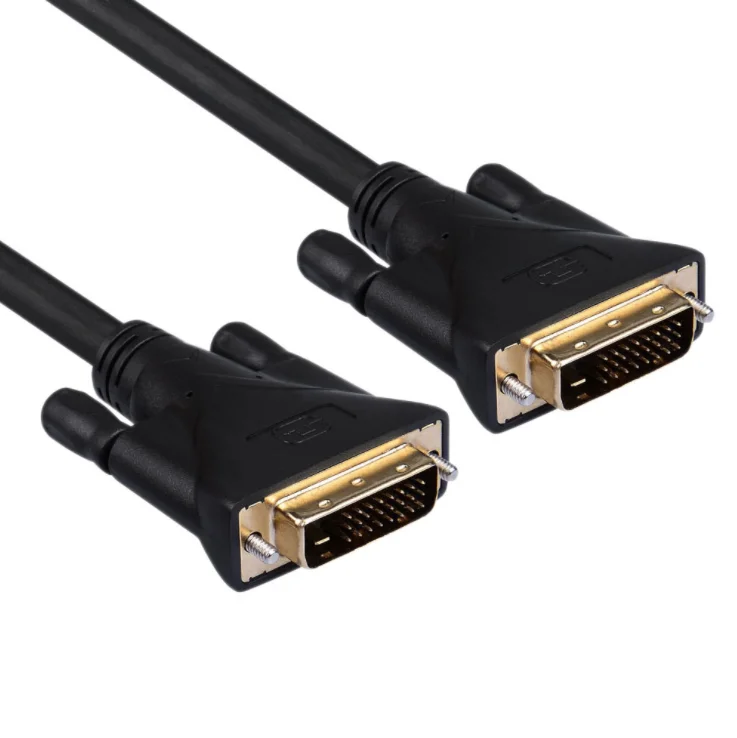 Dual channel  HD cable with chip 40M supports 4K 60HZ gold plated Male to Male Cable DUAL link DVI24 + 1 DVI-D Cable