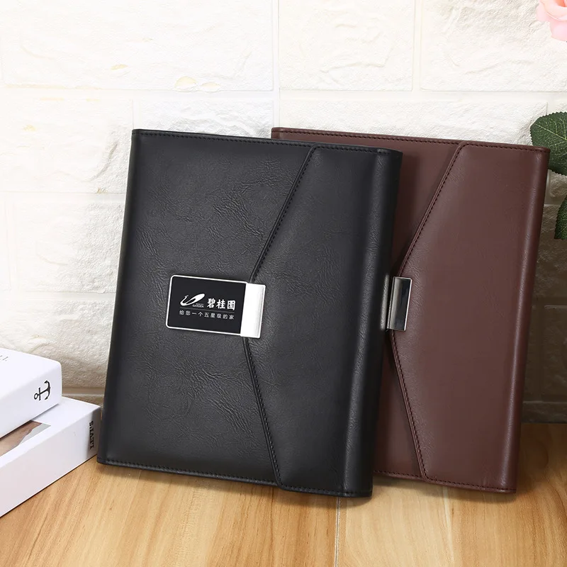 PU кожаная обложка дневник Smart Power Bank ноутбук A4 A5 с USB