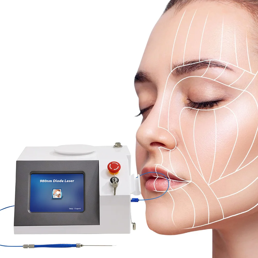 2023 anti-cellulite endo diode laser 980nm y 1470nm facial lifting fiber optic lifting machine
