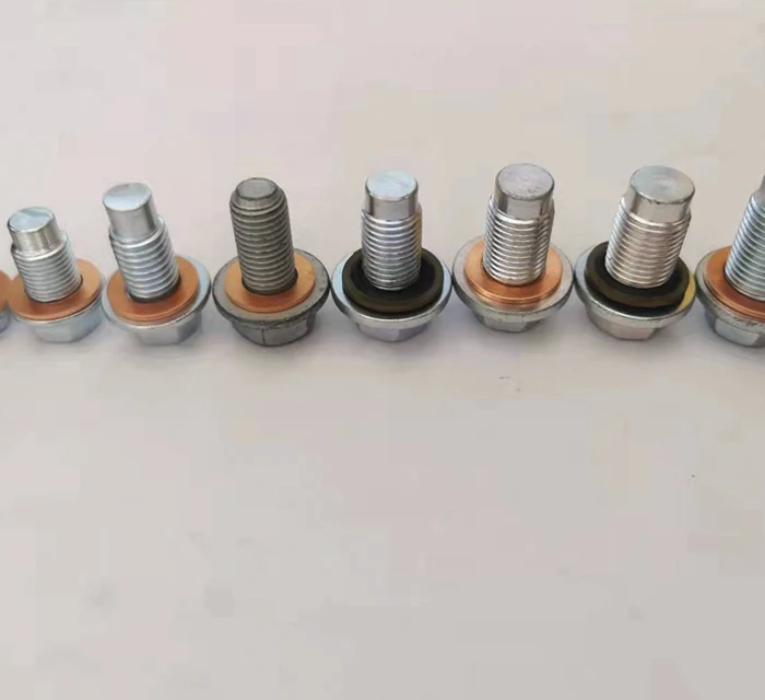 M12x1.25 M12x1.5 M12x1.75 M13x1.5  M14x1.5 M15x1.5 M16X1.5 engine oil drain plug sump plug with hex head for car repair