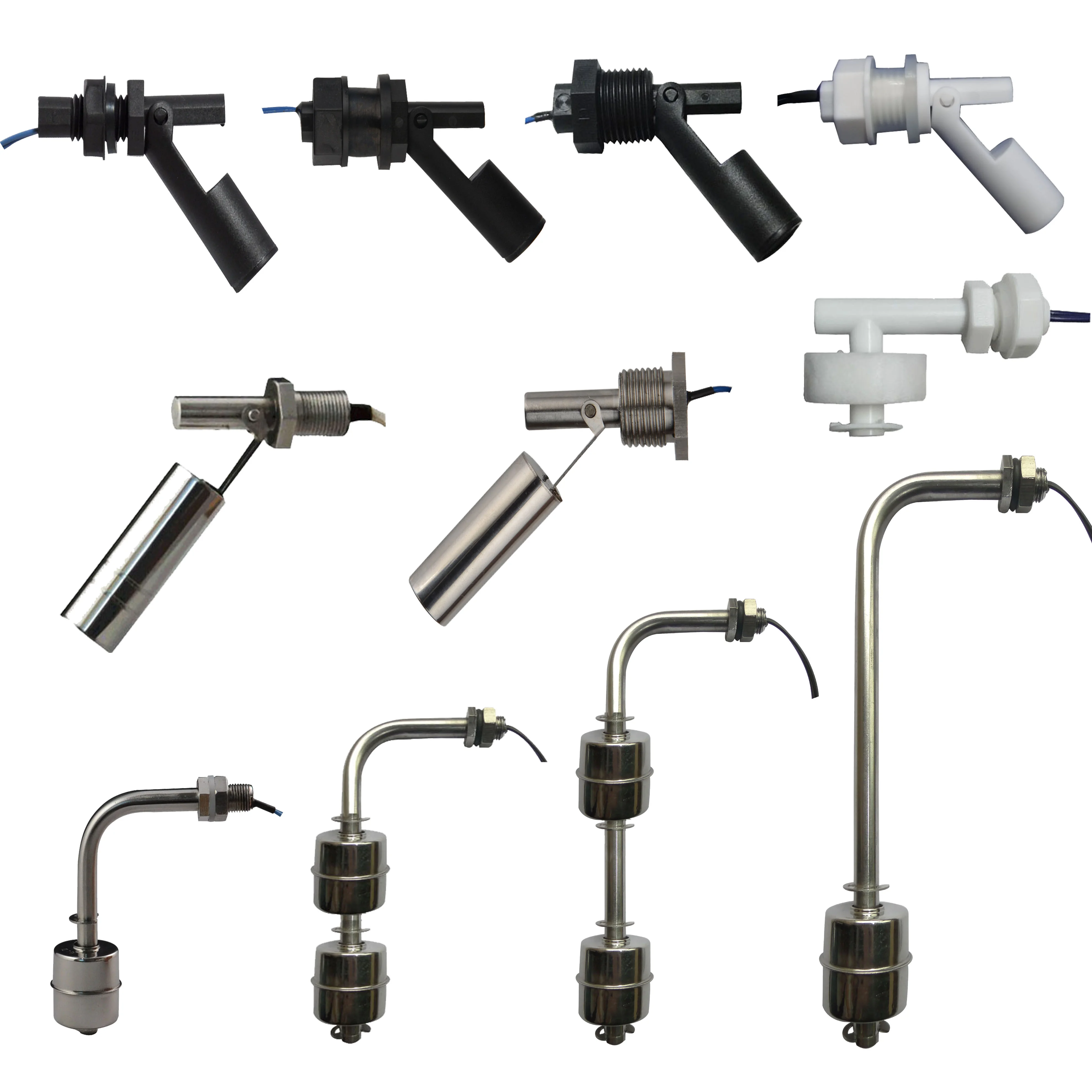 CUSTOM Float Level Sensor Valve Vertical Float Switch PP PVDF SUS 304 316 Floating Ball Valve For Water Tank