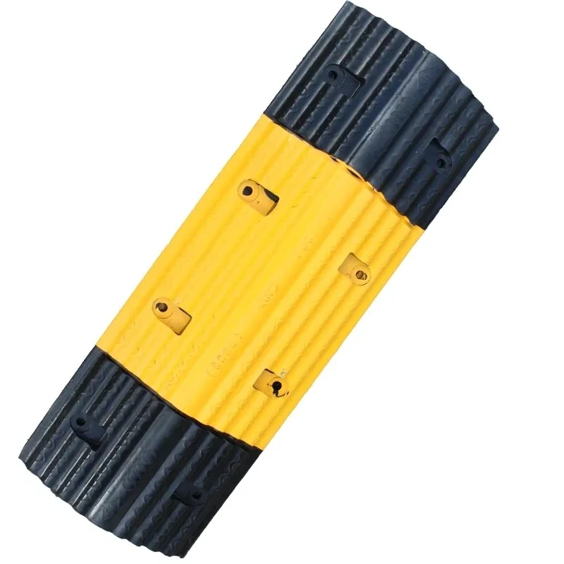 Rugged and beautiful strip wide rubber road bumps