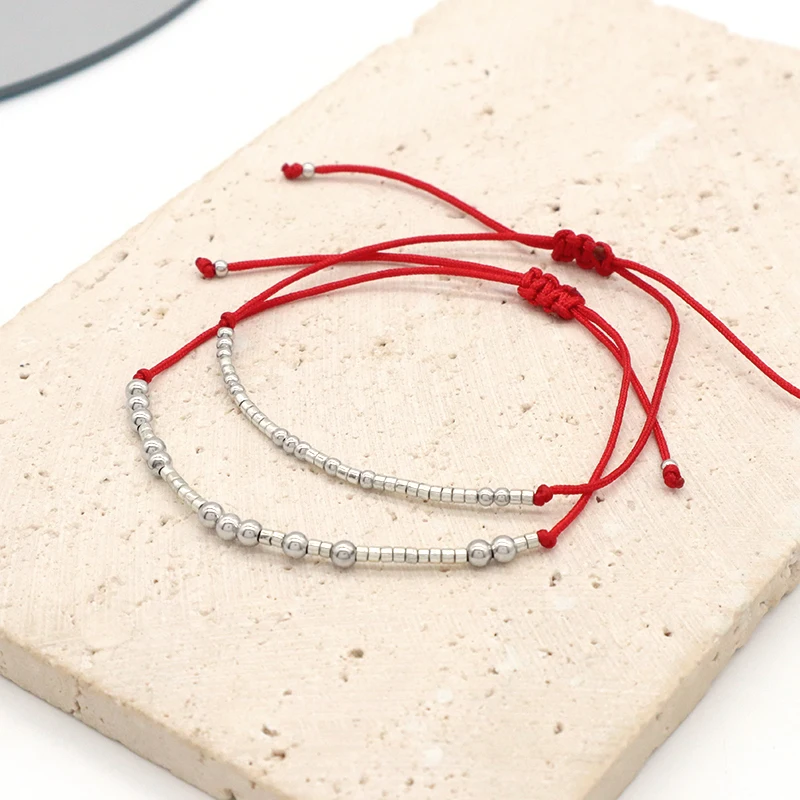 OEM Wholesale Custom Trendy Jewelry Custom Silver Beads Bracelet With MIYUKI