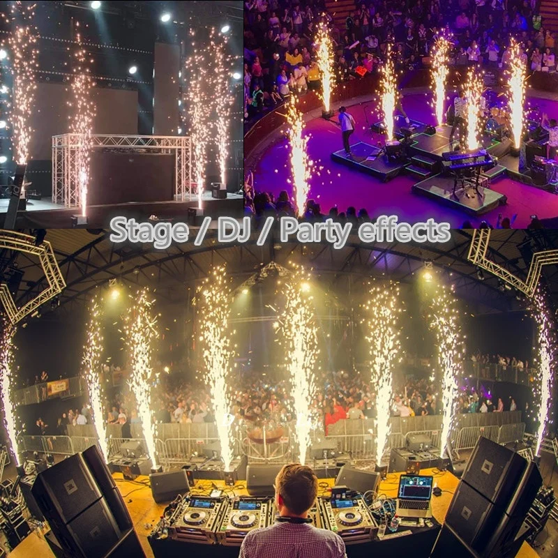 650W 1-5m DMX+Remote Control Fountain Fireworks Mini cold fireworks touchable sparklers