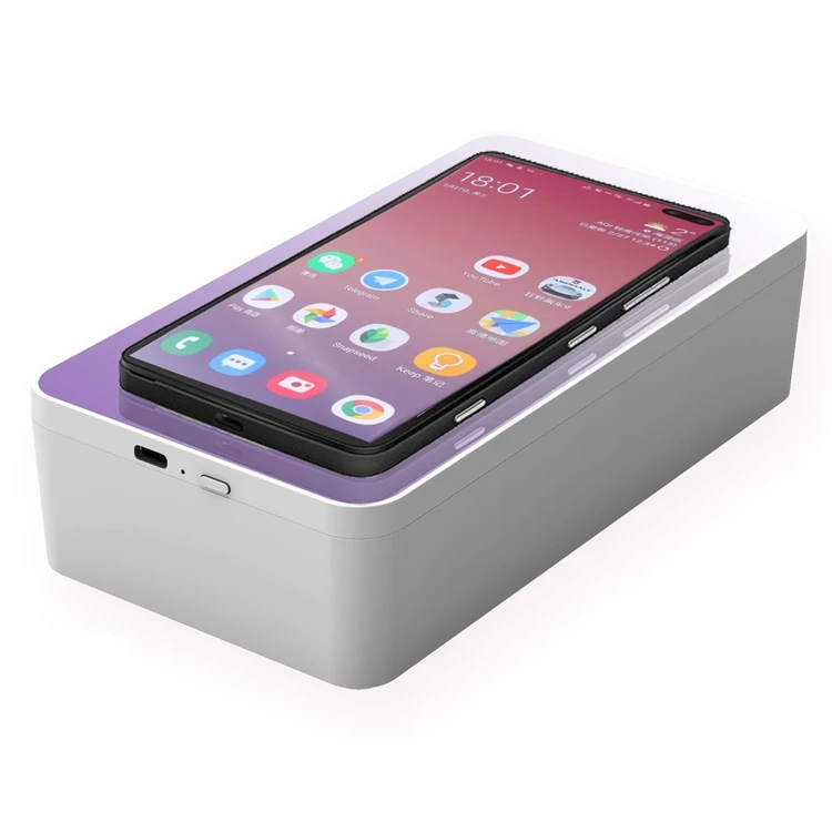 
Wireless Charger Ultraviolet Light Sterilizing Disinfection Cell Phone Sanitizer UV Sterilizer Box UV Phone Scanitizer Charger 
