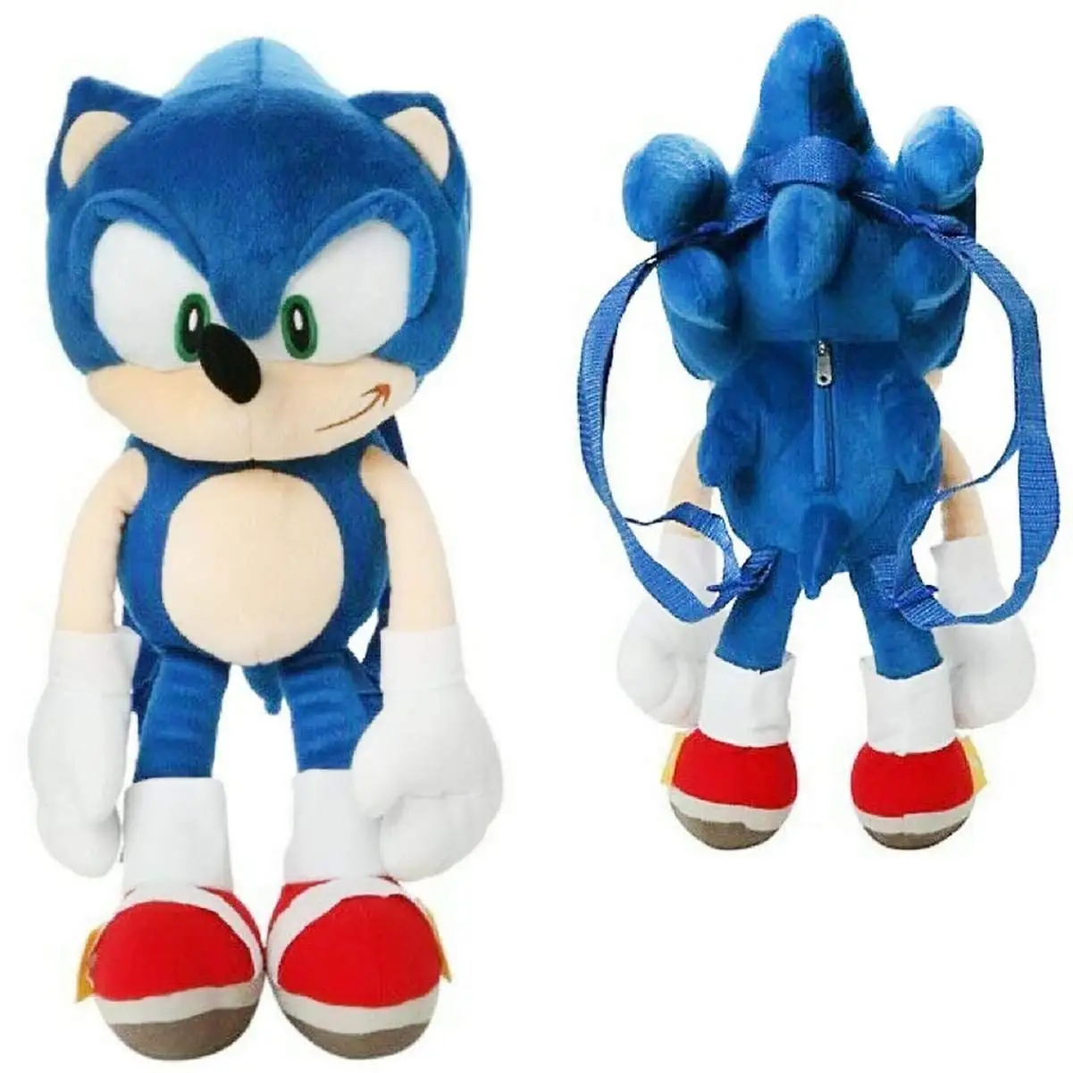 18 Inch Mix Sonic Shadow Hedgehog Knucklez Plush Peluche Mochila Anime BackPacks Black Blue Doll School Bags For Kids Boys Girls