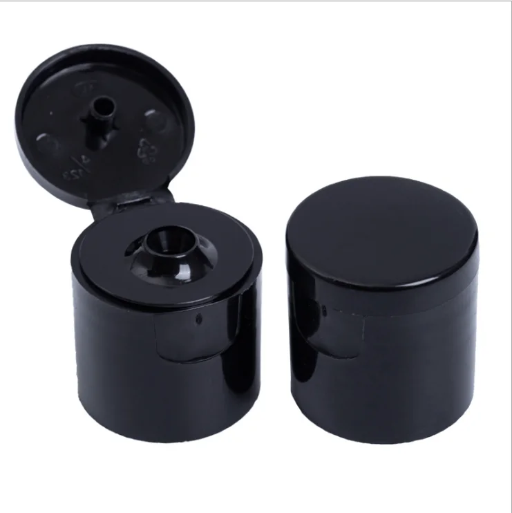 black color 28MM  cap of  plastic PP cap or disc top for hand washing bottle caps and covers