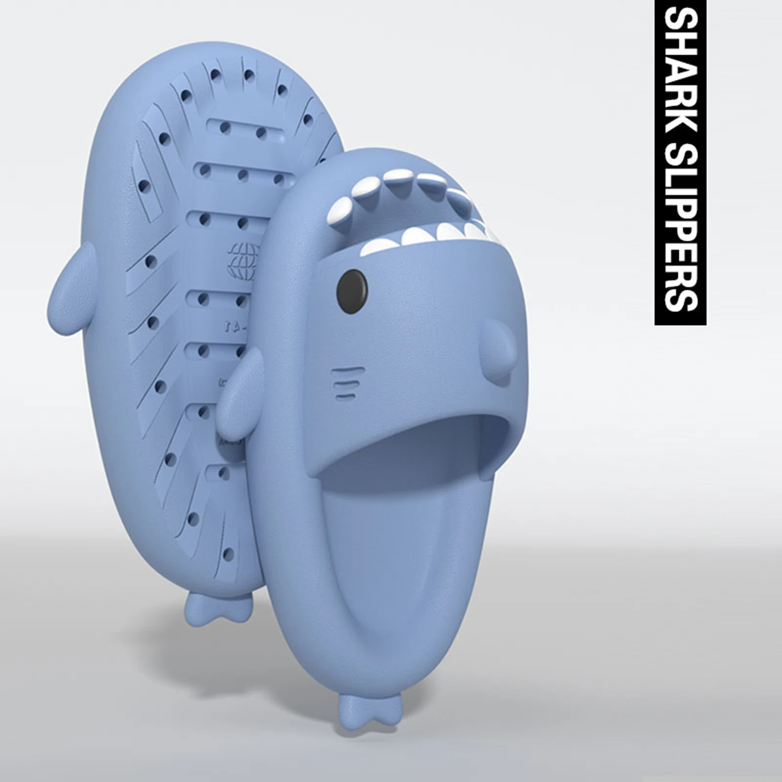 Multi-colored Cute Anti-slip Thick Flip-flops Bottom Shark Slipper Bathroom Slipper Children Slides