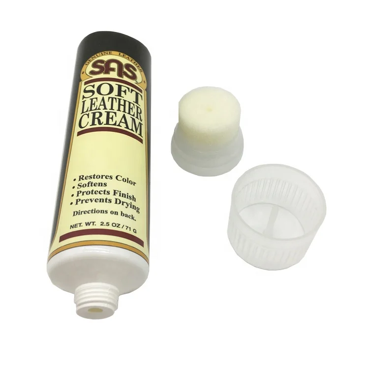 
Custom Round Empty Soft Tube Cosmetic Tube With Brush Sponge, Cosmetic Packaging Plastic Tube For Hand Cream And Foot Cream 