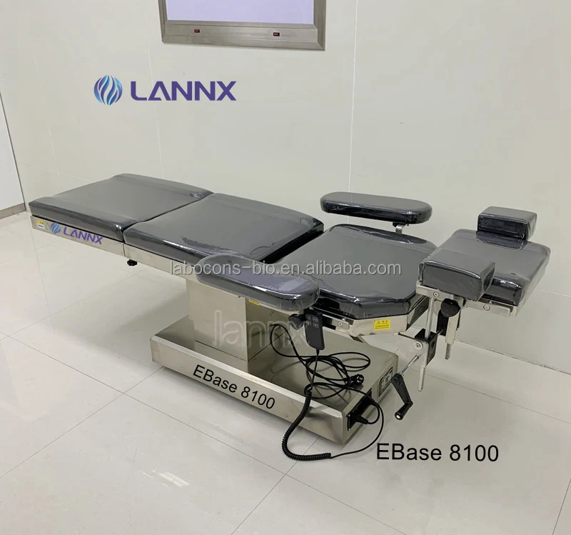 LANNX EBase 8100 Manufacturers exam Operating table with accessories electric delivery bed ophthalmic surgery surgical table