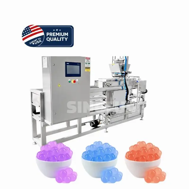 Better efficiency automatic Bursting Juicy Ball machine taiwan bule popping boba machine cocktail popping juice ball machine