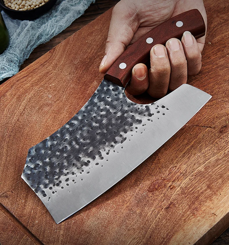 Stainless Steel Bone Chopping Knife Slaughter Knife Bone Cleaver Knife Meat Cleaver Lady Use Knife