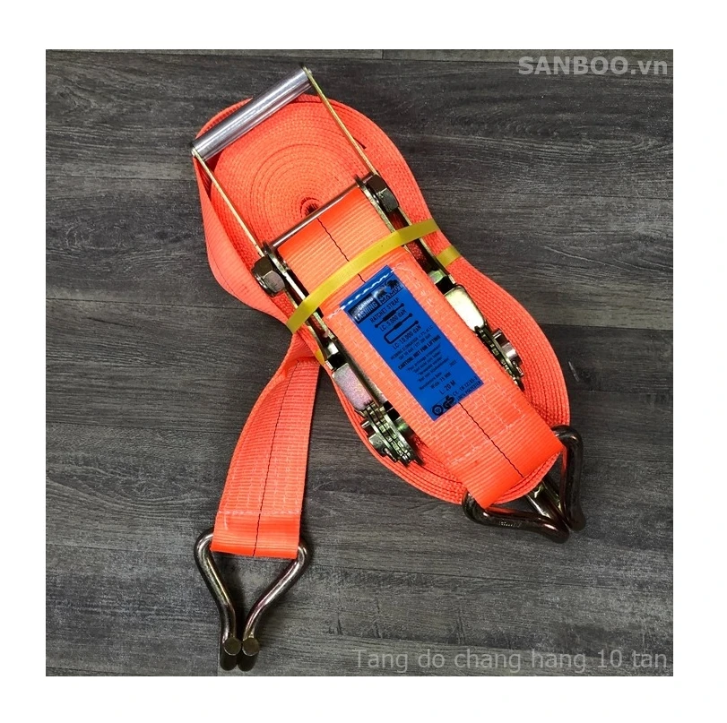 Vietnam SANBOO High Quality Heavy Duty Cargo Tie down Straps Hot Selling Ratchet Lashing Strap Custom Size Polyester Belt
