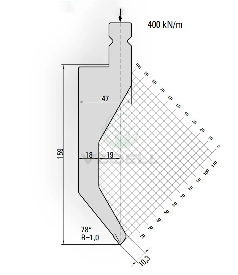 16.201High Quality Bending Tools LVD forming tools for press brake machine punch  LVD PUNCHES 510mmsolid Safety pins