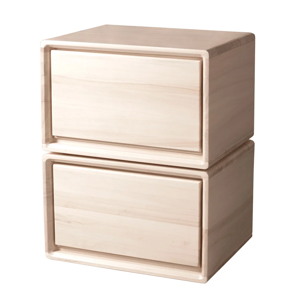 Taiwan Brand Stackable Poplar Stackable Modern Nightstand With A Single Drawer Use For Bedroom