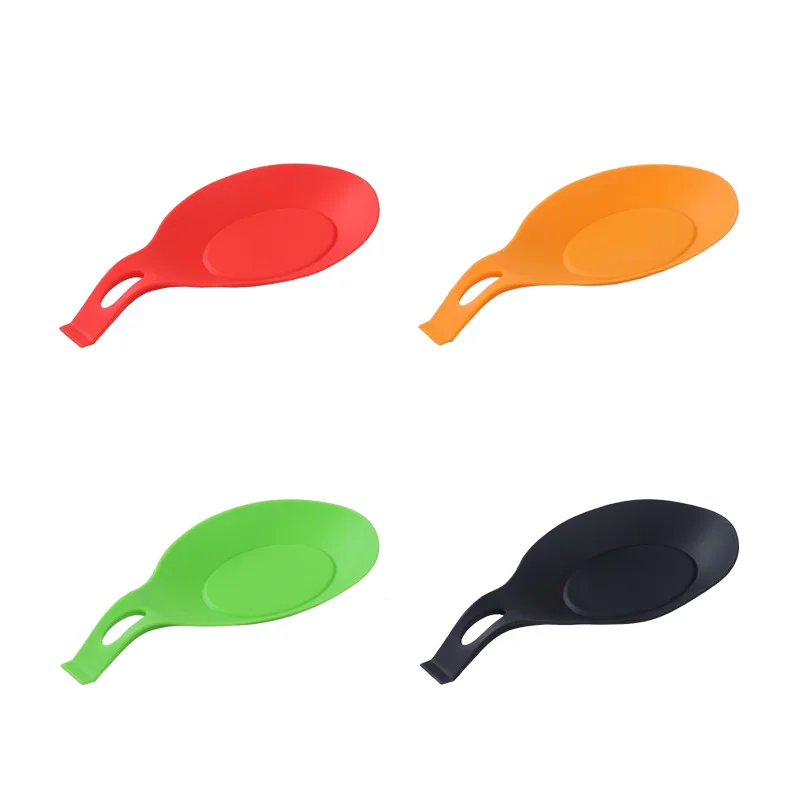 cooking custom kitchen utensil silicone spoons and forks rest holder holder for dining table set