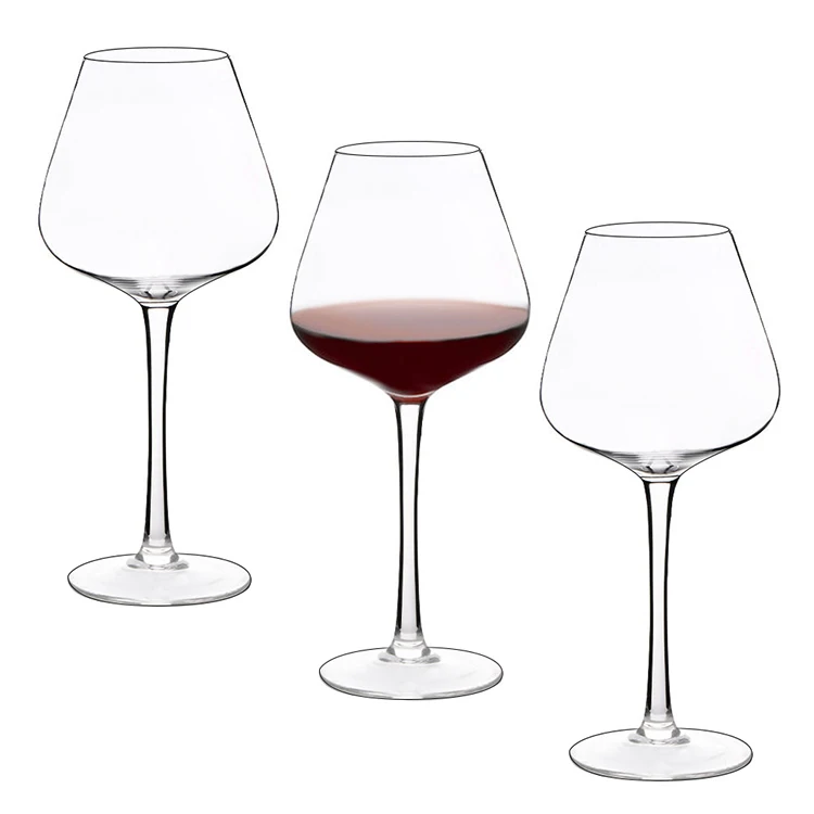 MEIZHILI Classic Hand-blown Crystal Wine Glasses Universal Red Wine Glass set of 2 Bordeaux Glasses Premium Red wine Drinking Gl