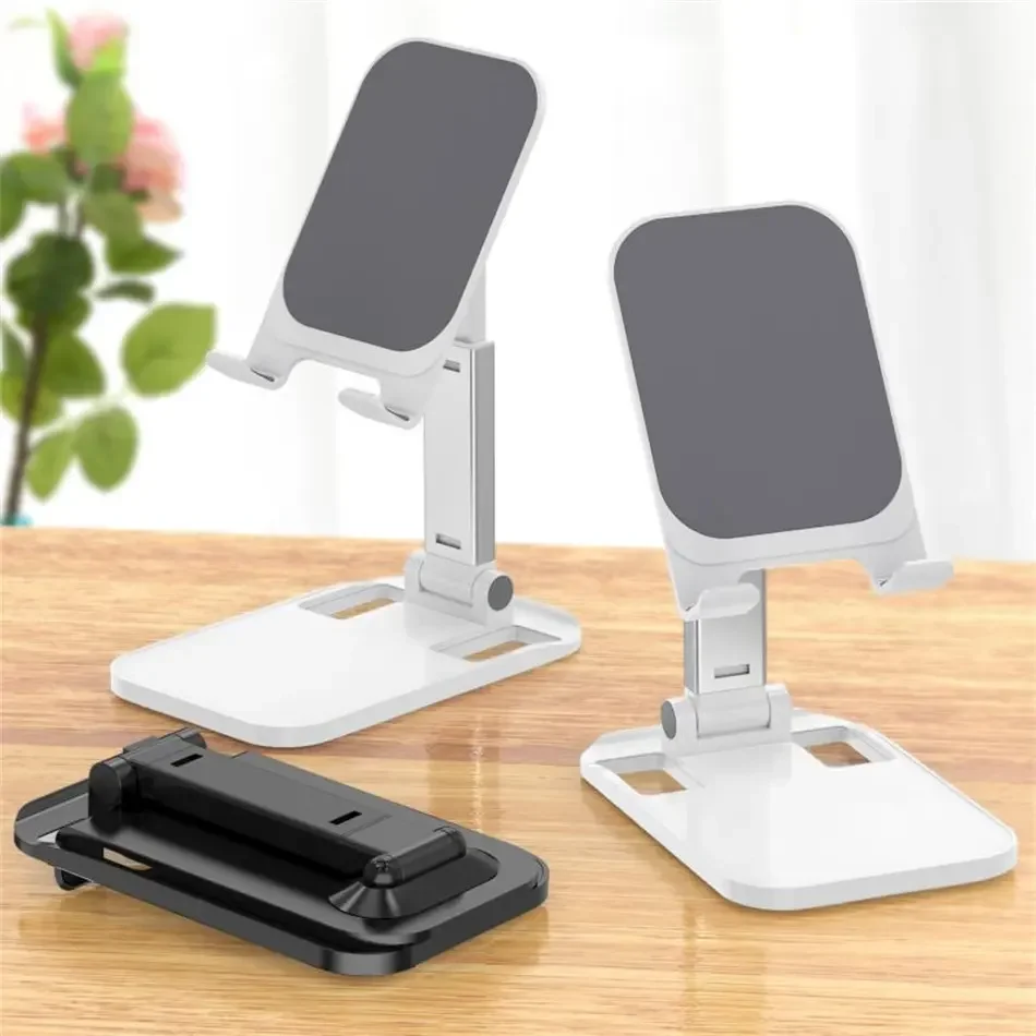 New Lazy Portable Cell Phone Card Holder Foldable Slim Mobile Phone Stand For Smart Phones Tablet Notebook