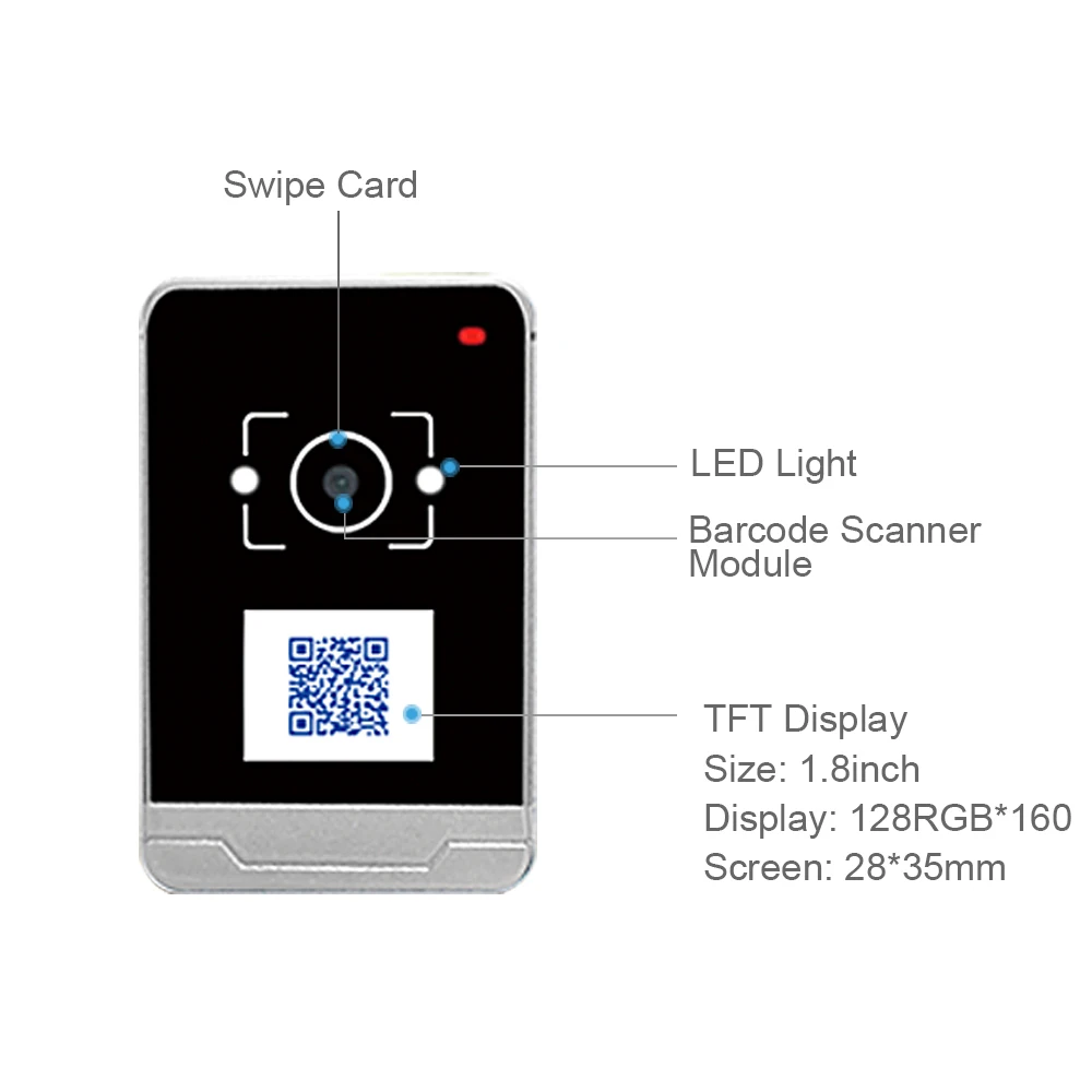 Считыватель QR-кода RAKINDA RD009 RFID USB RS485 беспроводной сканер для контроля доступа и парковки
