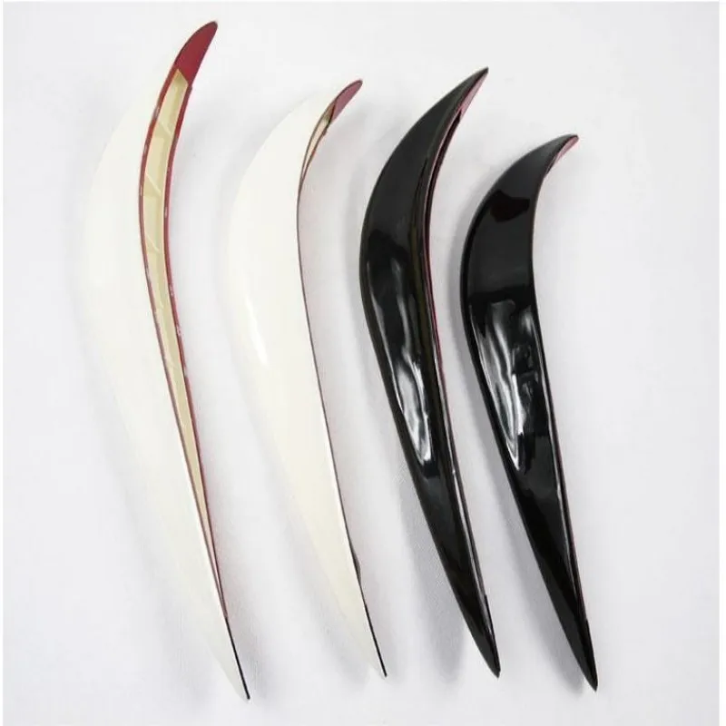 2PC Universal Anti-Collision Protector Rubber Auto Front&Rear Corner Bumper Guard Lip Anti-Scratch Strip Sticker Car Accessories