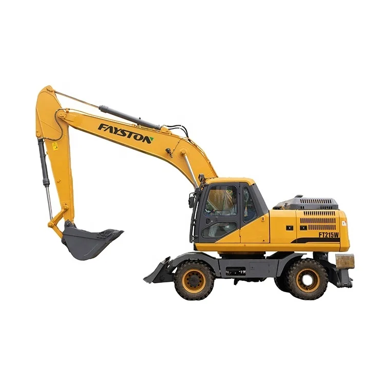 20 Ton Heavy Duty Wheel Excavator FT215W Wheel Excavator