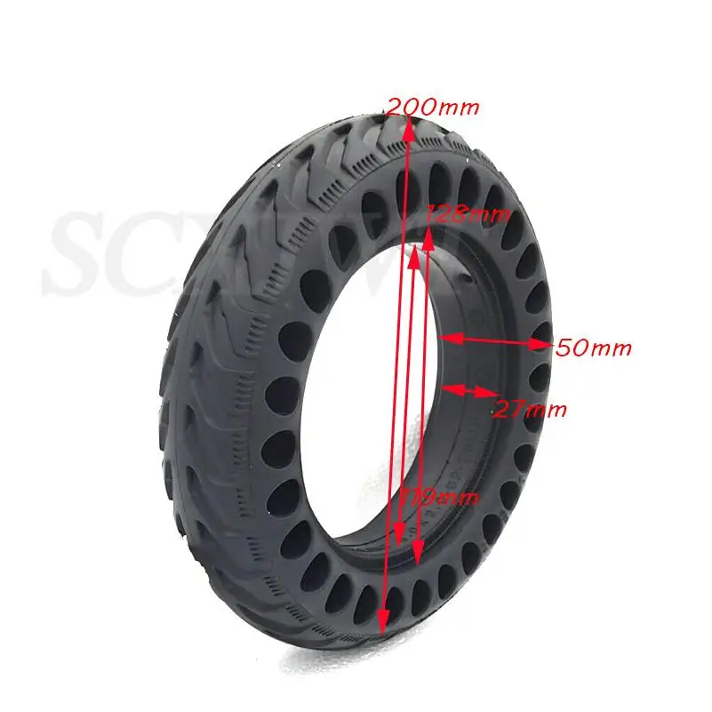 8inch8.0x2.0 Solid Honeycomb Tire 200x50 Tubeless Tyres KUGOO S1 C3 S3 Pro Jilong Electric Scooter Explosion-proof Solid Tire