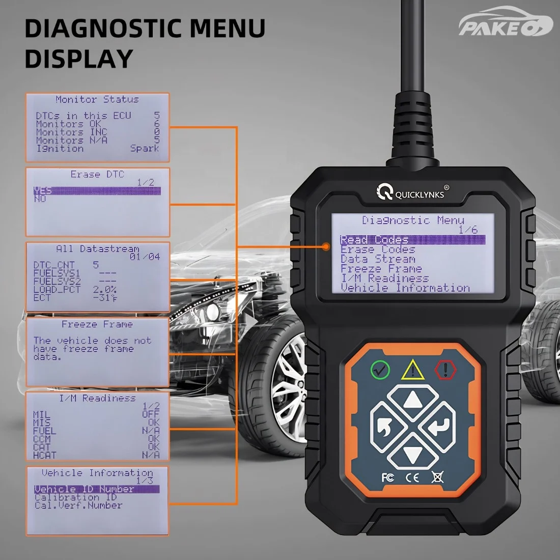 Dual System T31 Универсальный автомобильный диагностический инструмент Obdii считыватель ЖК-экран 12 В сканер Plug And Play экономичный удобный