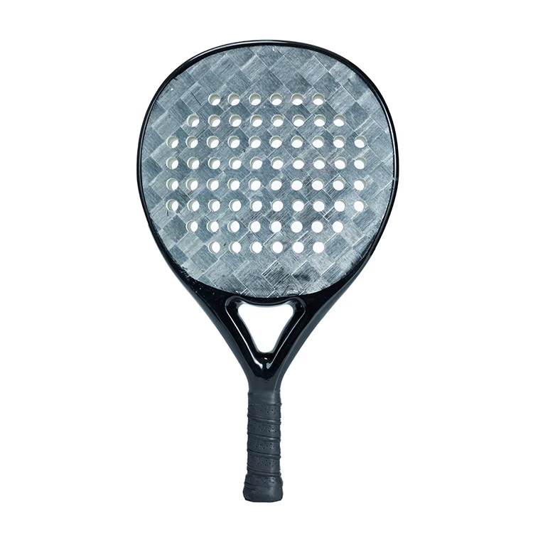 OEM Silver 3K Carbon Padel Racket For Advanced Player