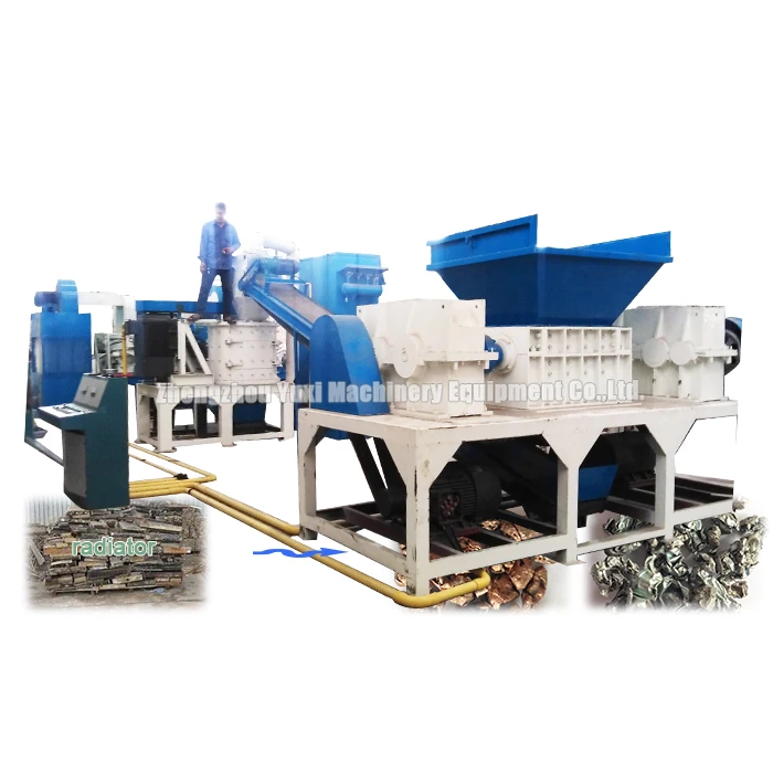 
Waste Car Water Tank Radiator Crusher And Separator Machine For Recycling Scrap Air Conditioners 