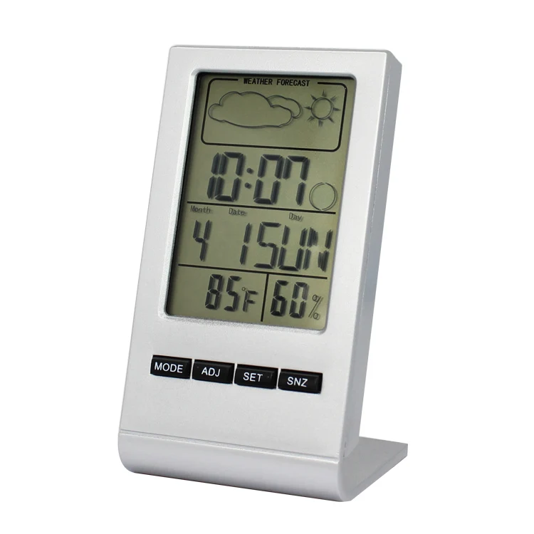 Large LCD Digital Table Forecast Weather Station Alarm Clock Travel Home Electronic Clock