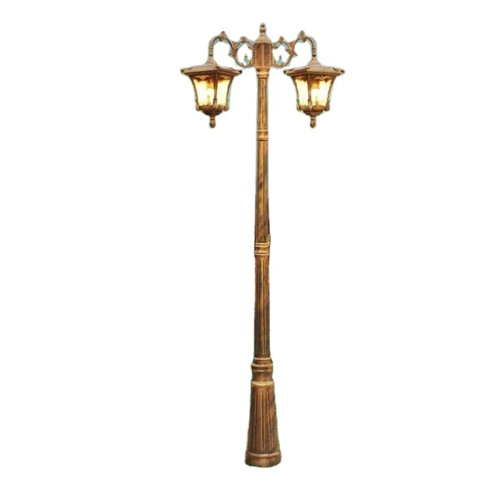 antique garden lighting pole lamp for home