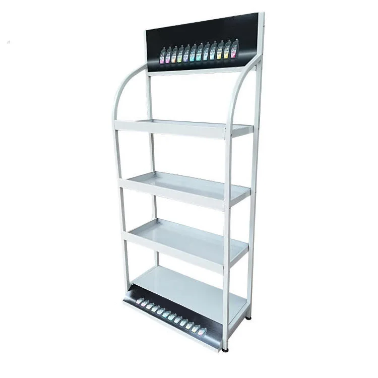 Автомагазин 4-ярусная металлическая подставка для автомобильных аксессуаров напольная аккумуляторов