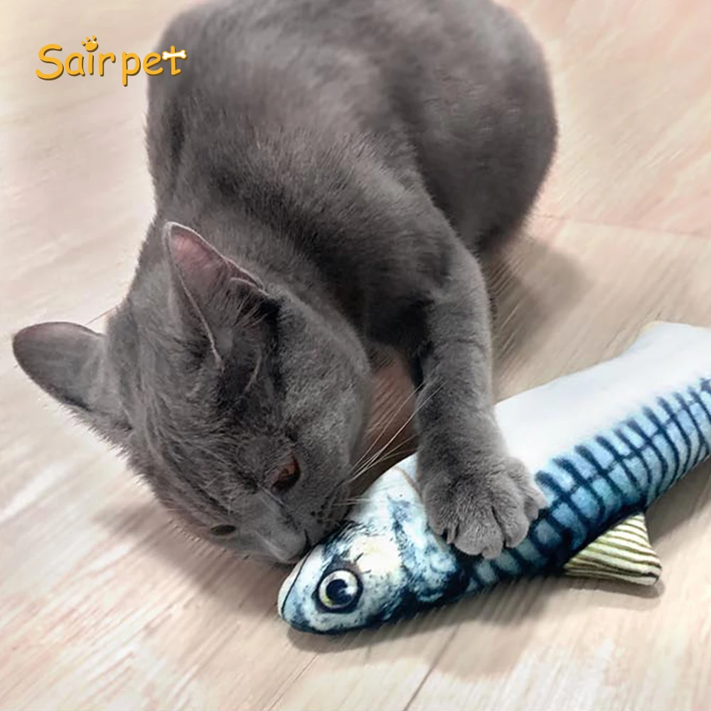 
2020 Amazon Hot Creative Simulation Sairpet Anti Bite Plush Fish Catnip Pet Chew electric moving Cat Toys pet fish toy for cat <strong> 2020 Amazon Hot Creative Simulation Sairpet Anti Bite Plush Fish Catnip Pet Chew Toy Cat Toys </strong><strong><span s