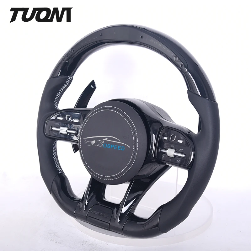 High Performance 100% Real Carbon Fiber Steering Wheel Fit For Mercedes Benz A45 W205 W166 W716 W204 GLC GLE