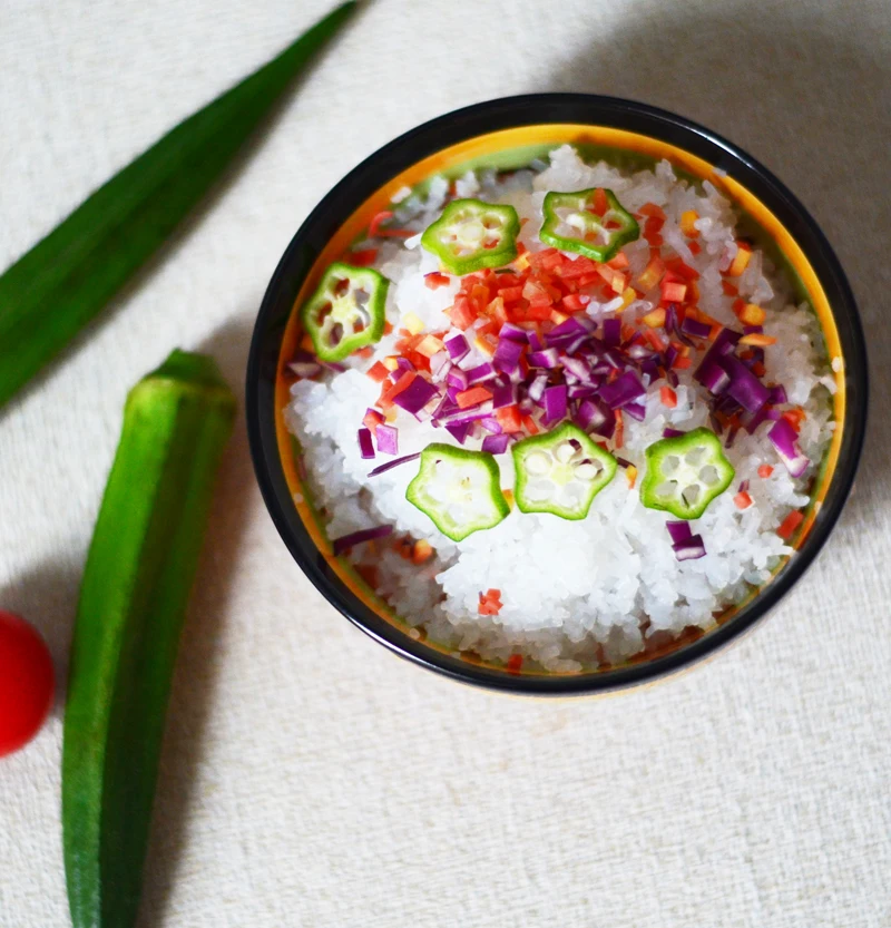 Lamowang Organic Dry Konjac Rice shirataki chinese food in bulk with high dietary fiber for diabetics health