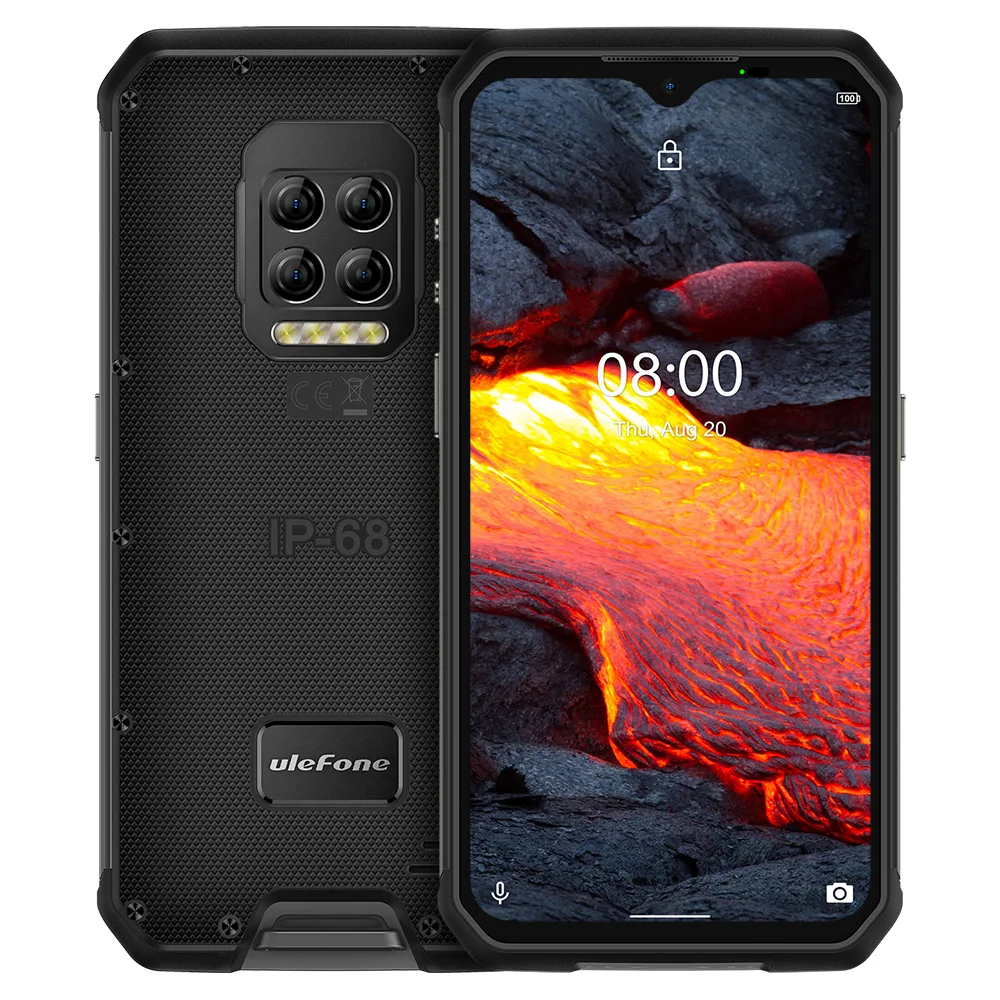  Смартфон Ulefone Armor 9E на Android 10 8-ядерный процессор Helio P90 8 + 128 ГБ 2 4 5 ГГц Wi-Fi 6600 мА · ч камера 64 мп