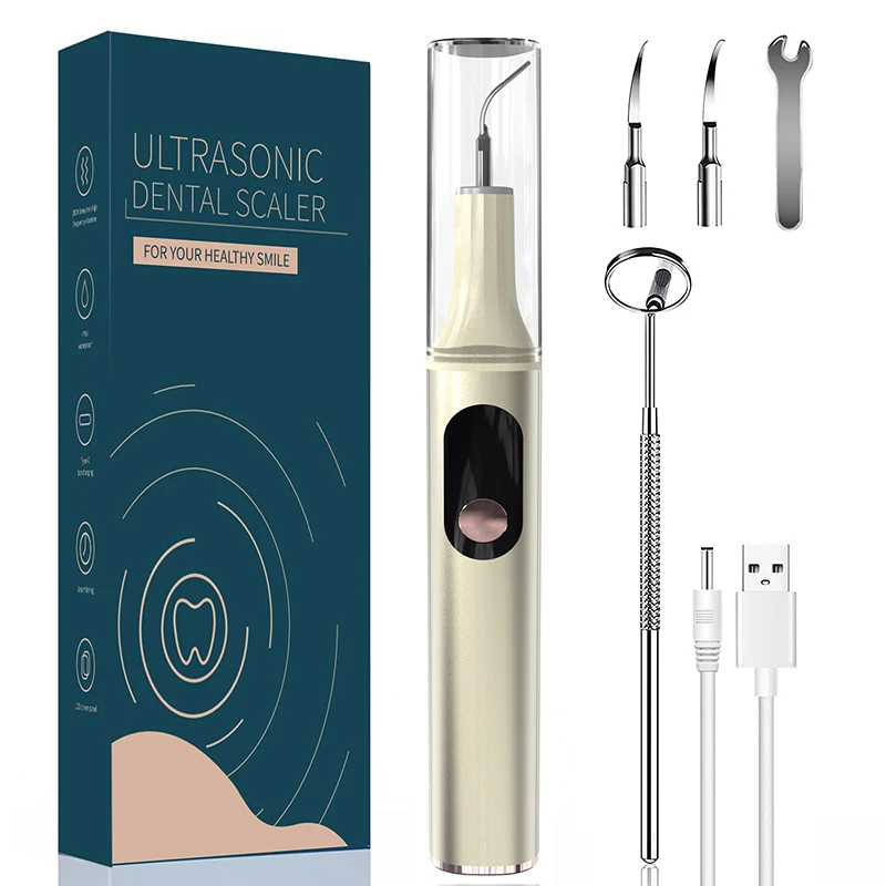 2023  new Electric Dental Calculus Remover Sets Teeth Whitening Cleaning Kit Ultrasonic Tooth Cleaner OEM factory