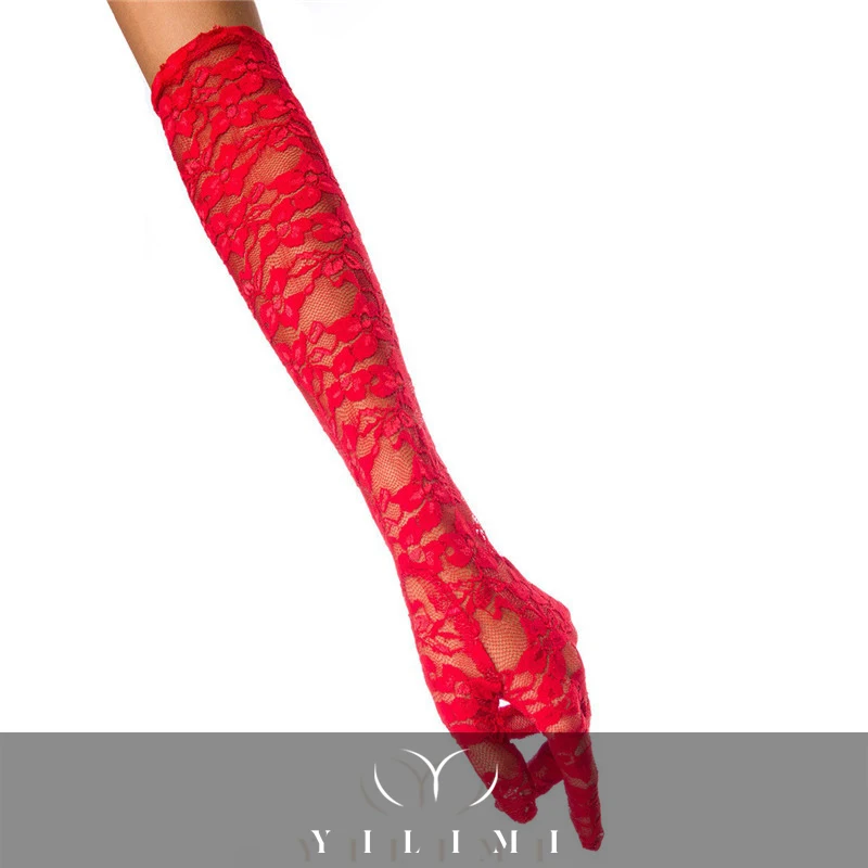 Горячая Распродажа, высокое качество, дешевые сексуальные кружевные прозрачные Свадебные Вечерние перчатки, сексуальные Рождественские перчатки для девочек