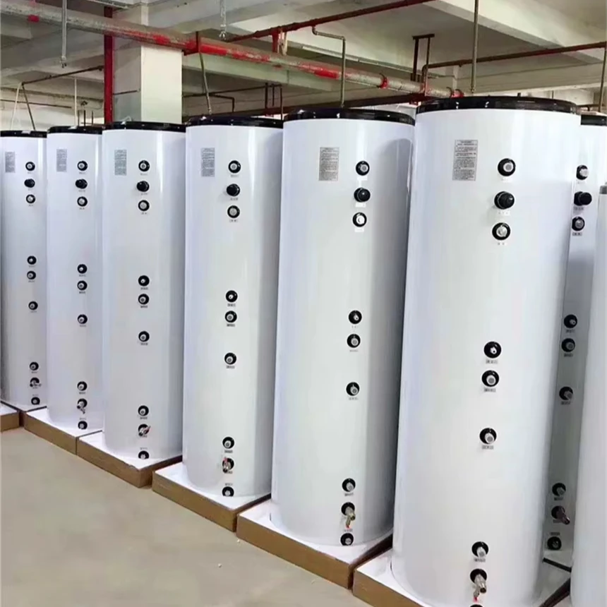 Single Double Coil 50L 100L 200L 250L 300L 400L 500L 600L 800L 1000L Air Source Hot Water Heater Tank Buffer Tank For Heat Pump